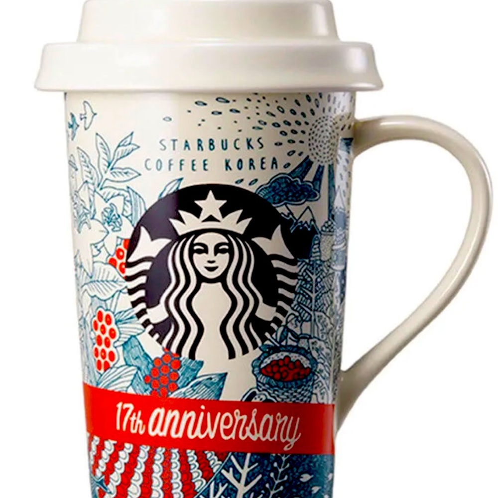 Starbucks 17th anniversary mug from Korea. NWT